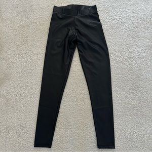 ASOS Leather like look black leggings size xs